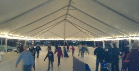 Well,. its no Rockefeller Center but Williamsburg's first outdoor Skating Rink opens in  New Town, this Friday Nov 23rd at noon.